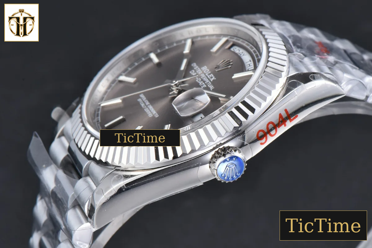 DayDate 40mm GMF Gray Dial Lume Marker President Bracelet A2836 — foto 12