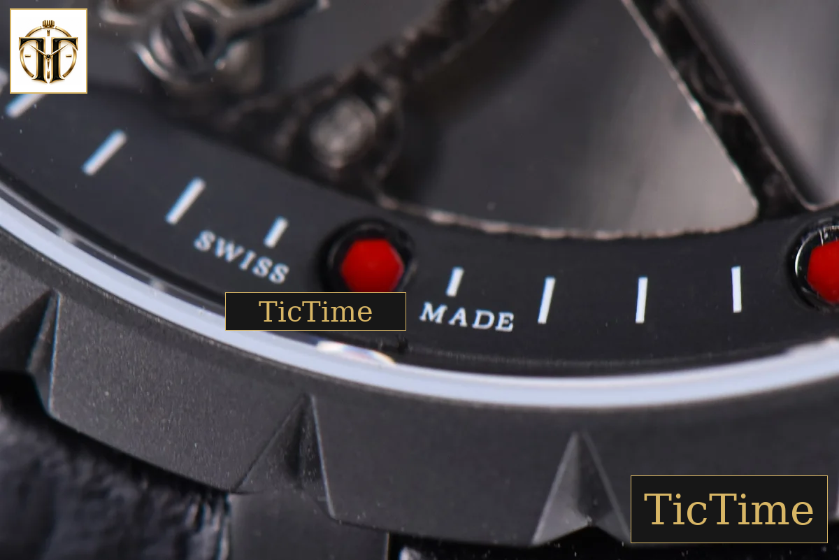 Excalibur Spider 47mm BBRF Skeleton Dial Black Leather Strap Flying Tourbillon Manual Wind — foto 8
