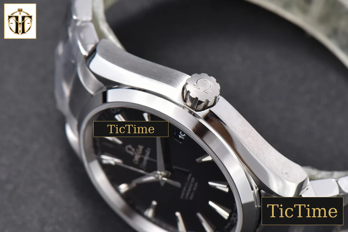 Aqua Terra 150M 41mm VSF Black Textured Dial SS Bracelet A8500 — foto 12
