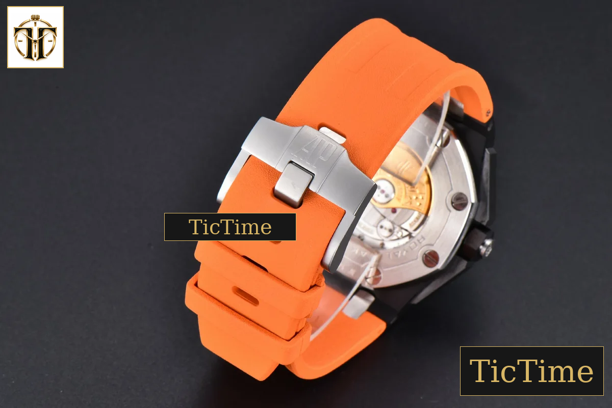 Royal Oak Offshore Diver 42mm IPF Black/Orange Dial Orange Rubber Strap MY9015 — foto 33