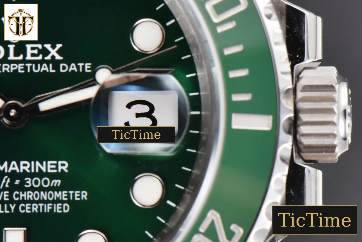 Submariner LV 40m 116610 40.5mm King Factory Green Ceramic Green Dial SS Bracelet VS3135 — foto 8