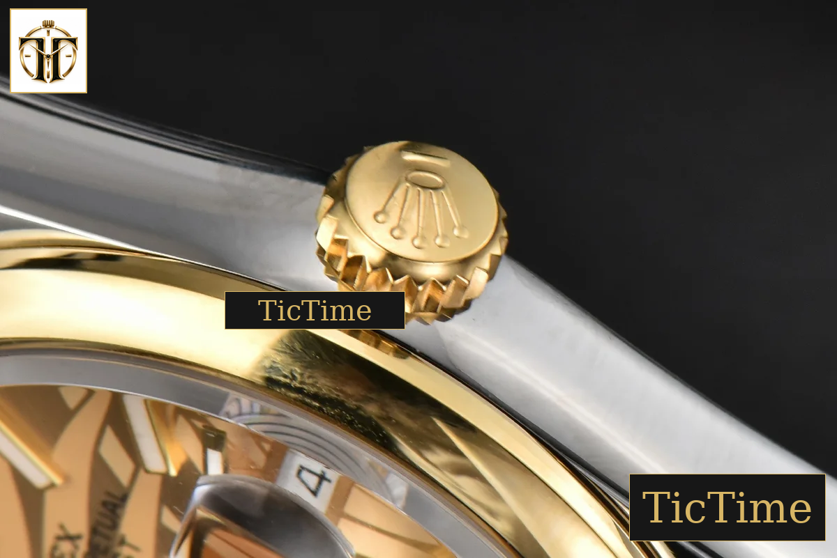 DateJust 36mm BPF YG/SS Smooth YG Palm Dial Oyster Bracelet A2824 — foto 17