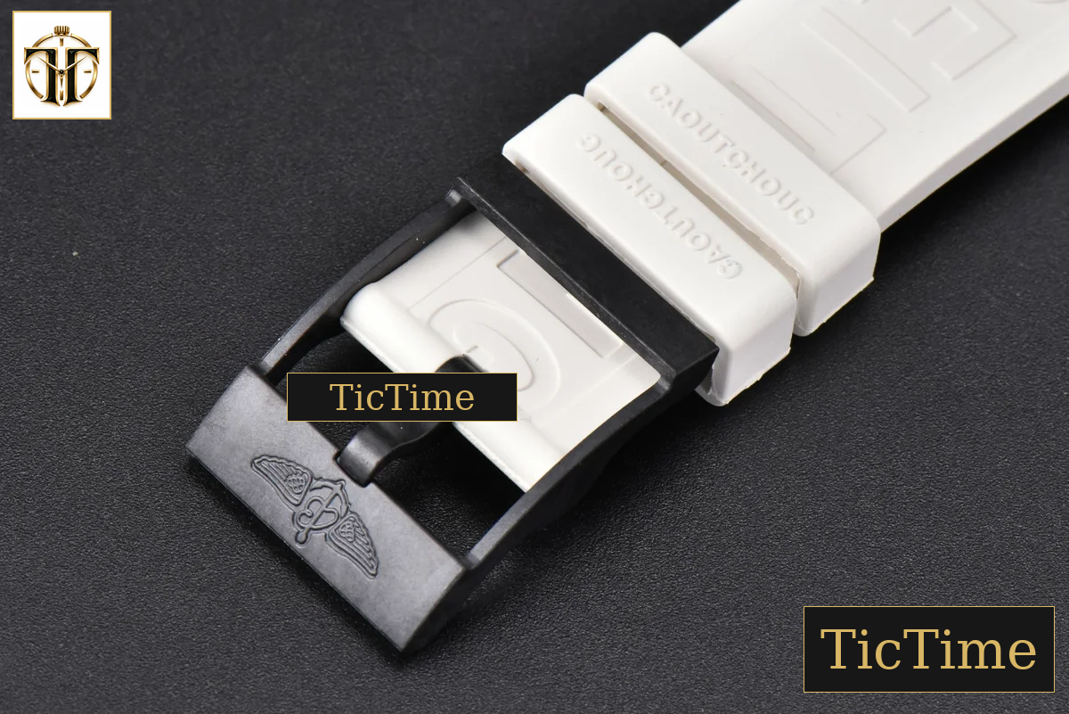 Endurance Pro 44mm OF White Chronometer Dial White Rubber Strap Swiss Quartz — foto 23