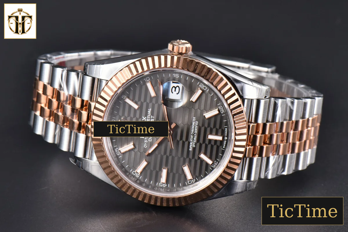 DateJust 41mm VSF RG/SS Gray Motif Dial Lume Marker Jubilee VS3235 — foto 15