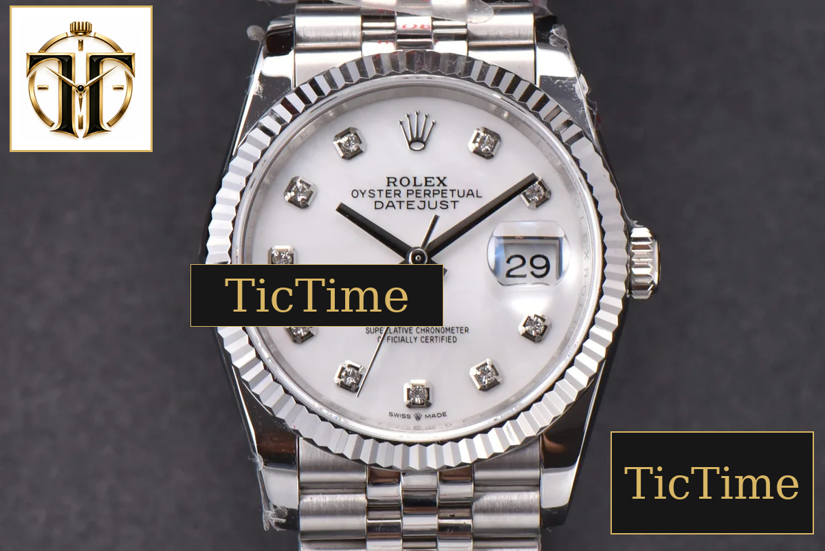 DateJust 36mm GMF SS MOP Dial Diamond Marker Jubilee Bracelet VR3235 — foto 3