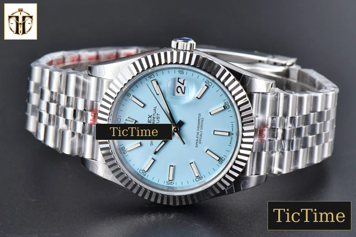 DateJust 126334 41mm GMF Tiffany Blue Dial Jubilee Bracelet Tungsten Heavy Version A3235 — foto 16