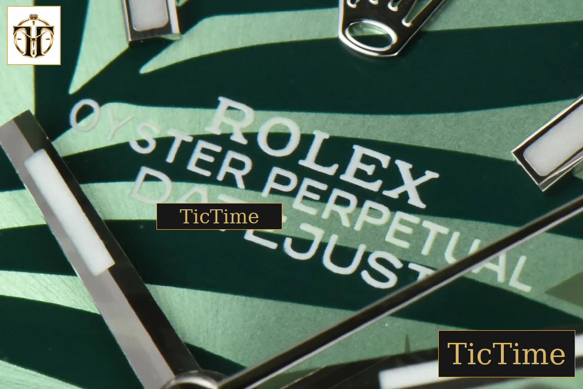 DateJust 36mm BPF Diamond Green Plam Dial Oyster Bracelet A2824 — foto 5