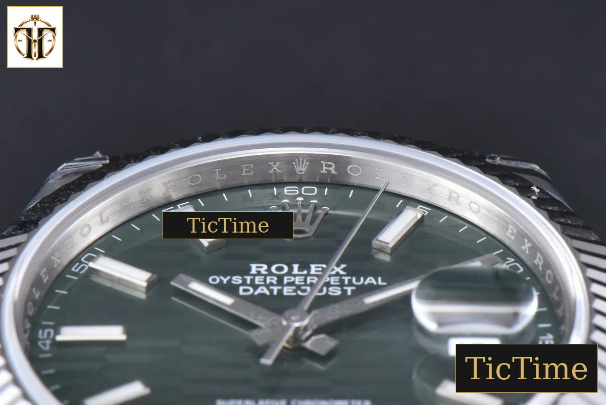 DateJust 904L 126334 41mm VSF Green Motif Dial Jubilee Bracelet VS3235 — foto 11