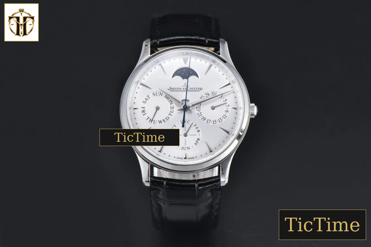 Master Ultra Thin Perpetual Calendar 39mm VRF SS White Dial Black Leather Strap MY9015 — foto 2