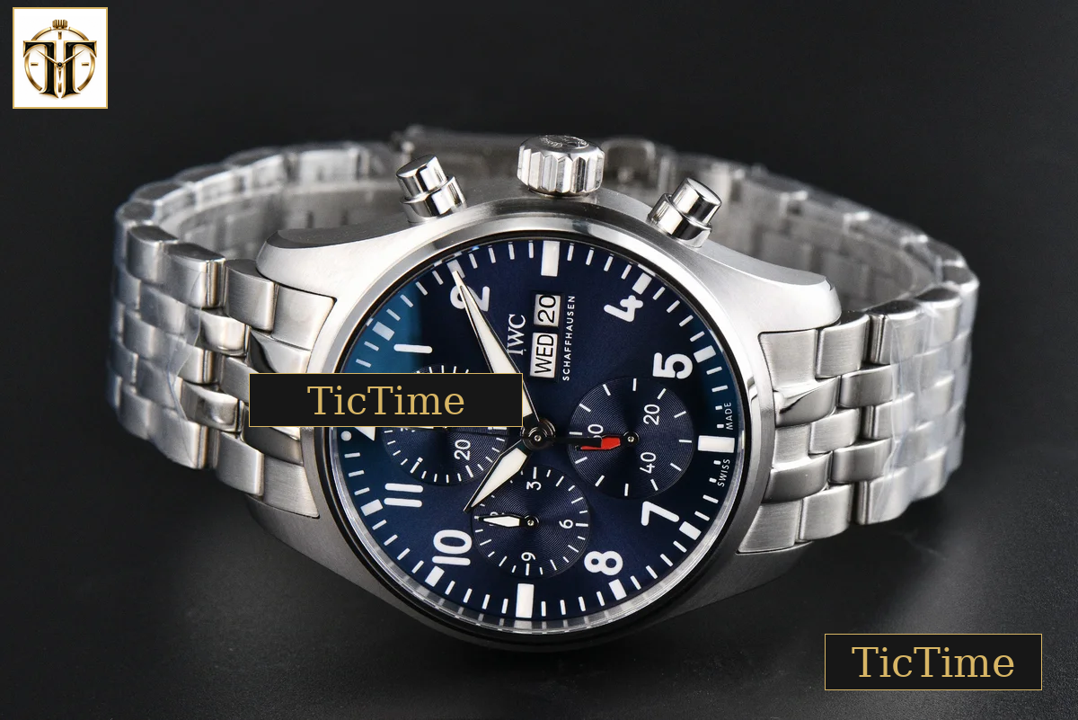 Pilot Chrono IW388102 41mm APSF Blue Dial SS Bracelet SA69385 — foto 13