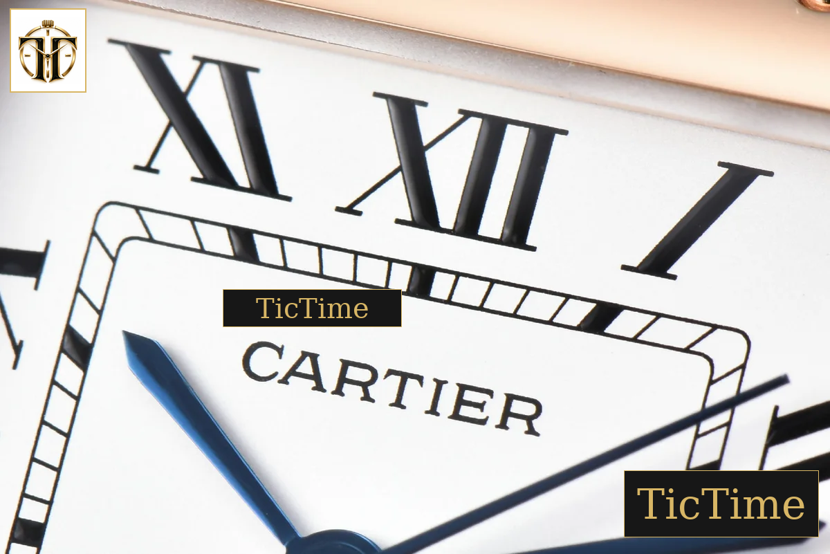 Santos de Cartier Medium 35mm AF RG White Dial Black Leather Strap Miyota 9015 — foto 4