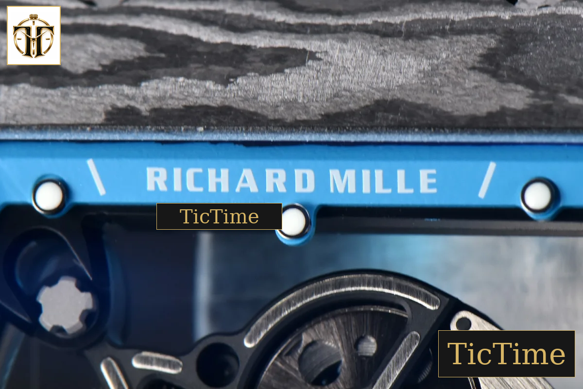 NTPT RM055 42.7mm APSF Blue Skeleton Dial Black Bezel Blue Crown Blue Rubber Strap RMUL2 — foto 5