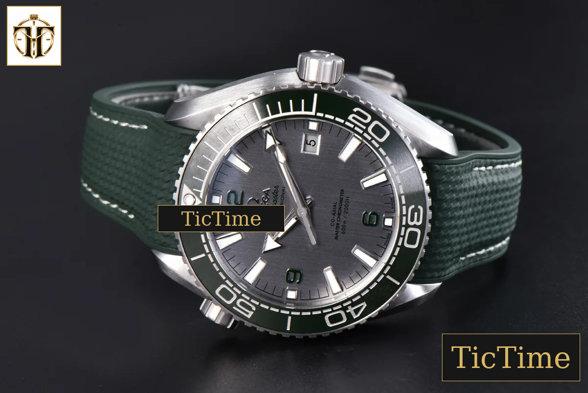 Planet Ocean 43.5mm VSF Green Gray Dial Rubber Strap A8900 — foto 14
