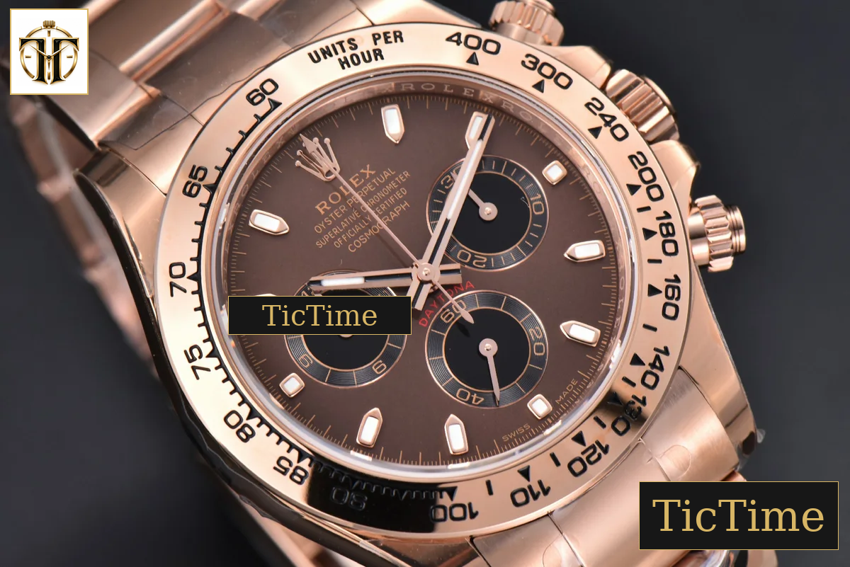 Daytona 116505 40mm BTF Brown Dial Black Subdial RG Bracelet SA4130 — foto 12