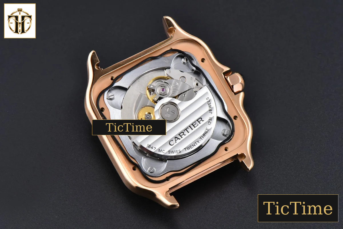 Santos de Cartier XL 40mm AF RG White Dial Black Rubber Strap Miyota 9015 — foto 17