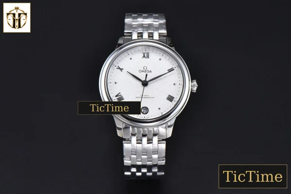 Foto frontal — De Ville Prestige Ladies 34mm VSF White Dial Bracelet A8800