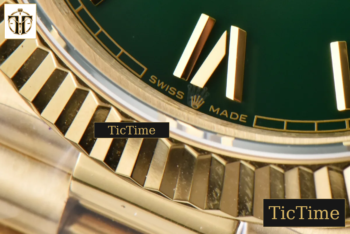 DayDate 904L 40mm BPF YG Green Dial YG Bracelet A3235 — foto 8