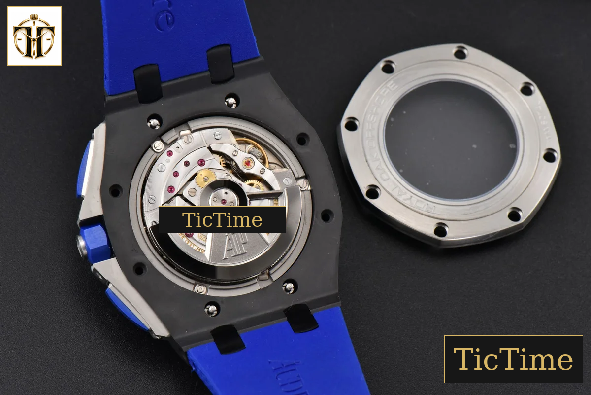 Royal Oak Offshore 26405 44mm RSF Ceramic Blue Dial Silver Subdial Blue Rubber Strap A3126 — foto 20