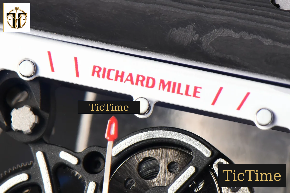 NTPT RM055 43mm ZF White/Pink Bezel White Crown White Rubber Strap V6 RMUL2 — foto 6
