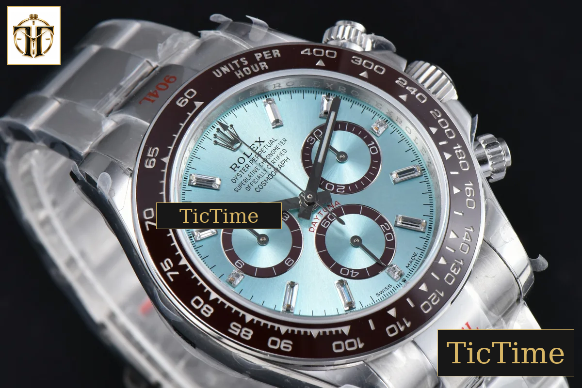 Daytona 904L 126506 40mm BPF SS Black Bezel Ice Blue Dial Diamond Marker SS Bracelet SH4131 — foto 13