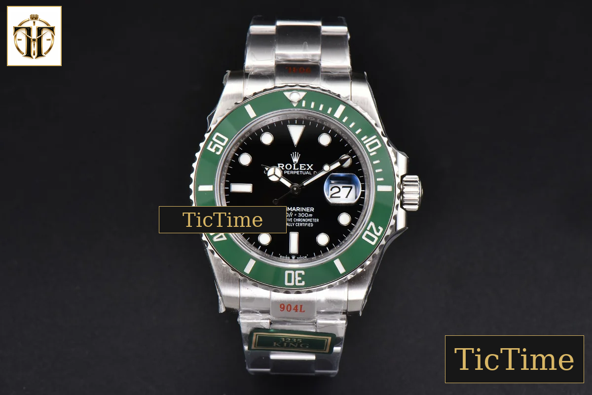 Submariner LV 126610 41mm King Factory Green Ceramic Green Dial SS Bracelet VR3235 — foto 3