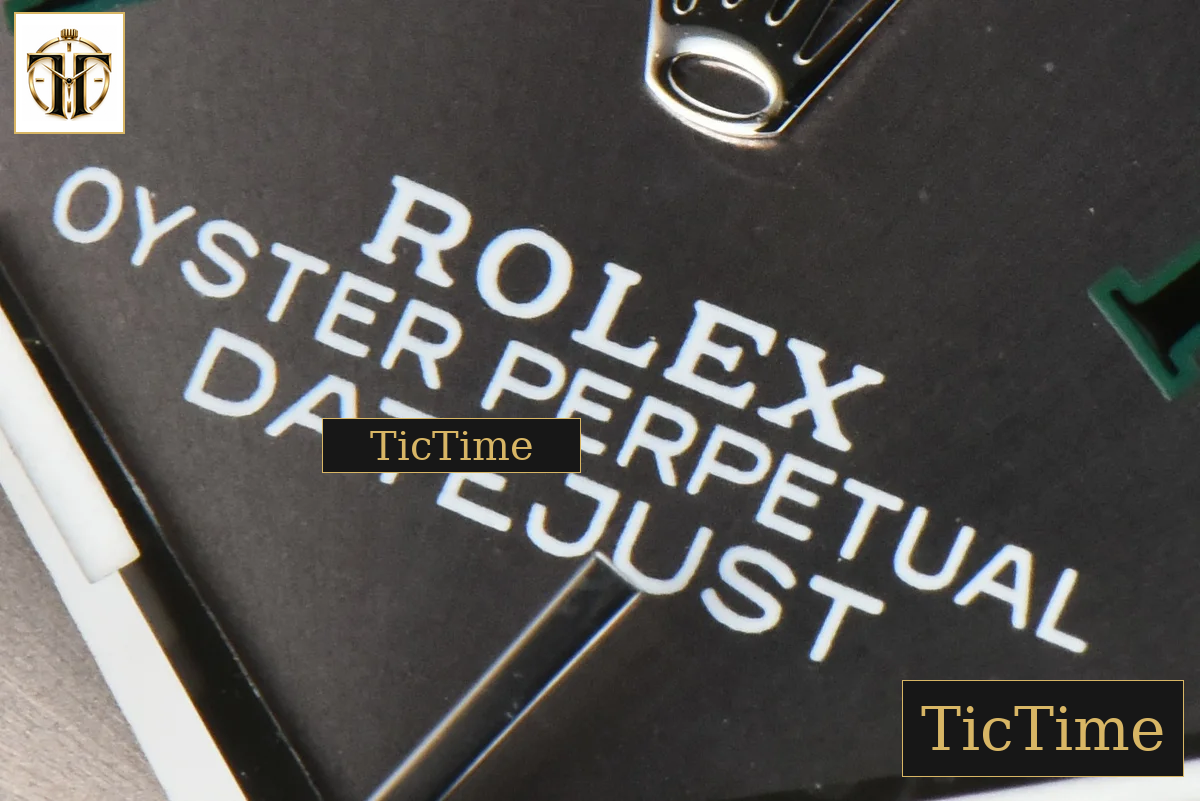 DateJust Wimbledon 36mm BPF Gray Dial Green Roma Marker Oyster Bracelet A2824 — foto 5