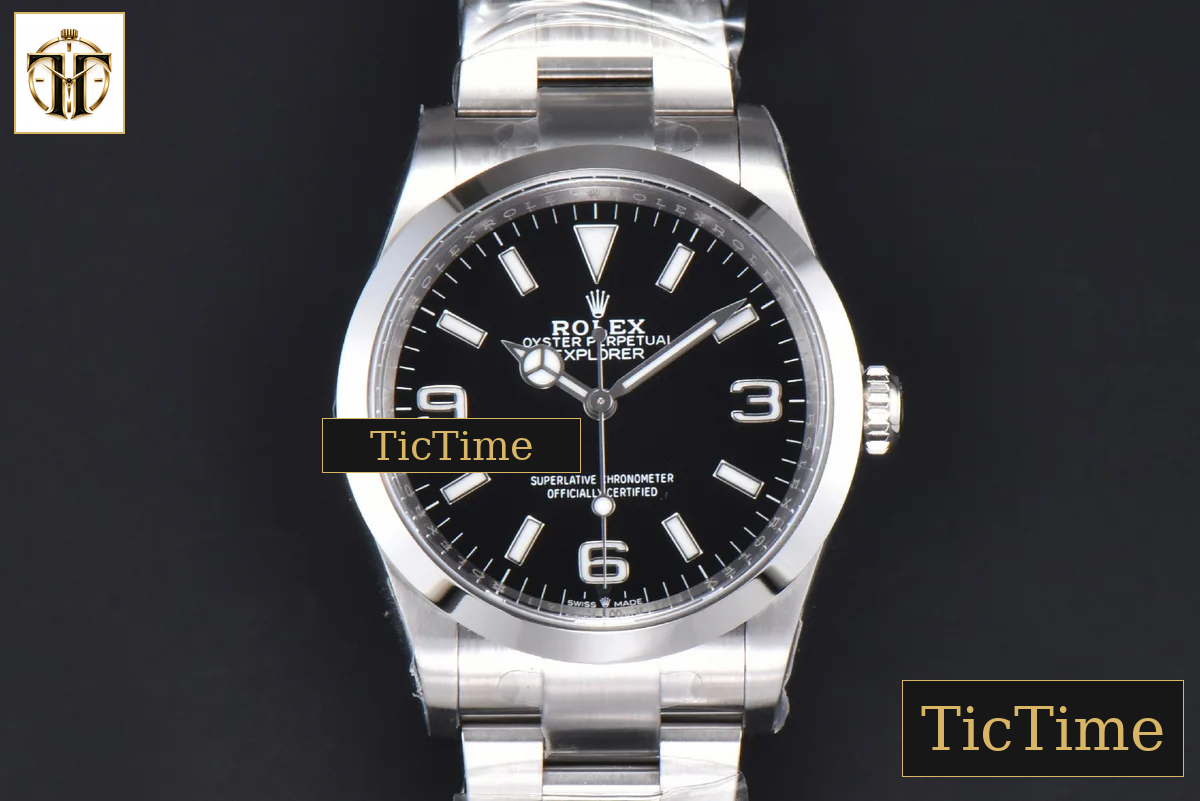 Explorer I 904L 124270 36mm Clean Factory Black Dial SS Bracelet VR3230 — foto 2