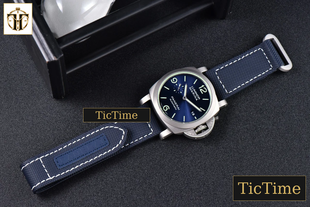 PAM1117 44mm VSF Titanium Blue Dial Blue Rubber Strap P9010 — foto 25