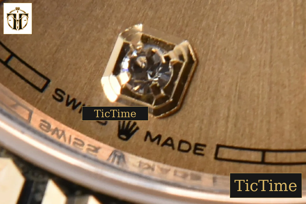 DateJust 904L 36mm GMF YG/SS Fluted Bezel YG Dial Diamond Marker Jubilee Bracelet VR3235 — foto 8