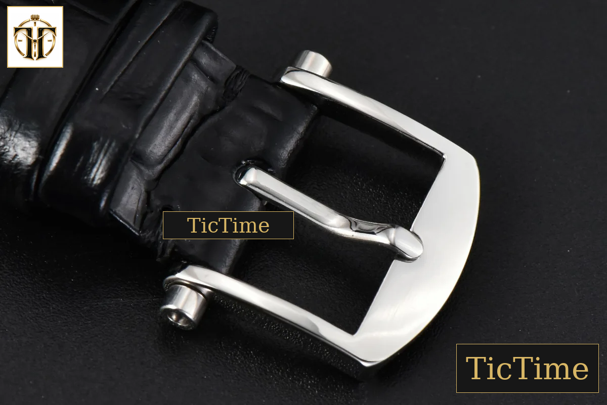 Tradition 7097BB 40mm ZF SS Gray Dial White Subdial Black Leather Strap A505 — foto 14