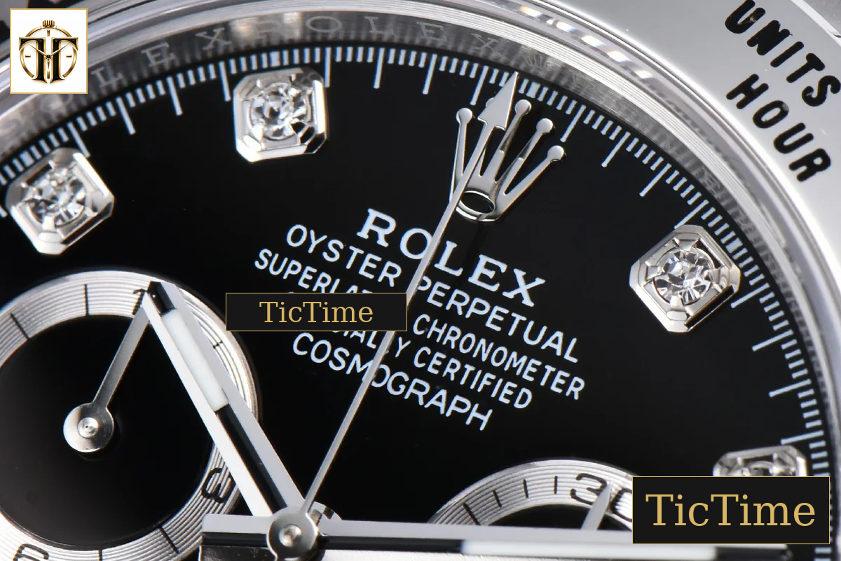Daytona 116509 APSF SS Black Dial Diamond Marker SS Bracelet SH4130 — foto 6