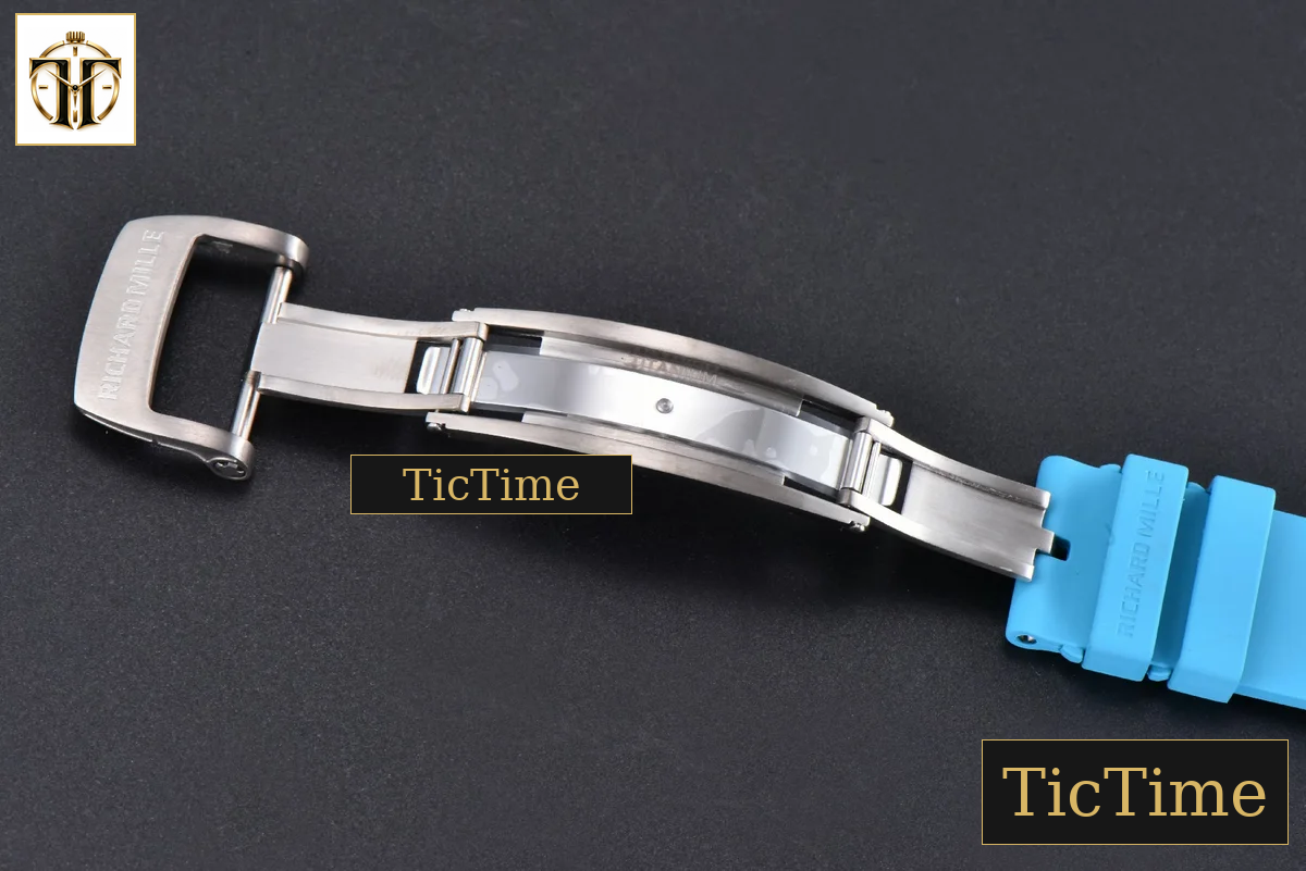 NTPT RM055 43mm ZF Blue Bezel Blue Crown blue Rubber Strap V6 RMUL2 — foto 32