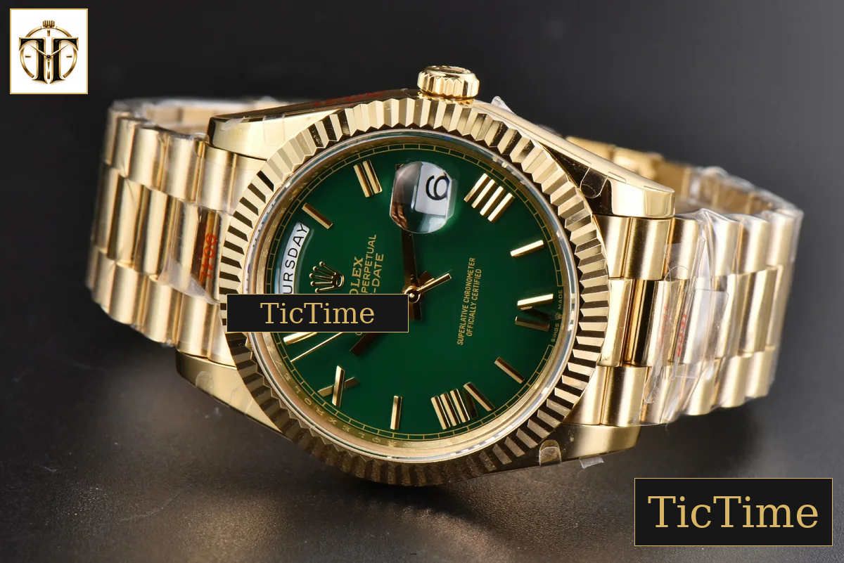 DayDate 904L 40mm GMF YG Green Dial YG Bracelet A3235 — foto 16