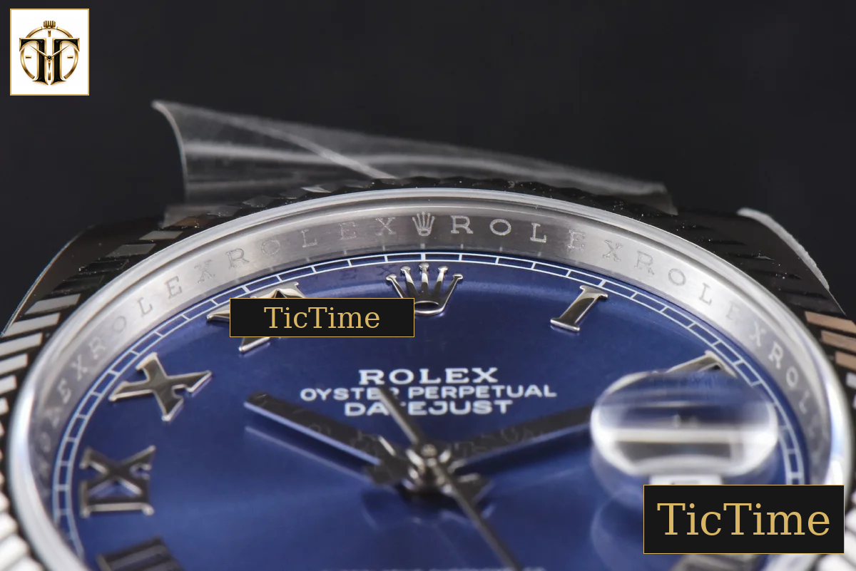 DateJust 126334 41mm Clean Factory Blue Roma Marker Jubilee Bracelet VR3235 — foto 13