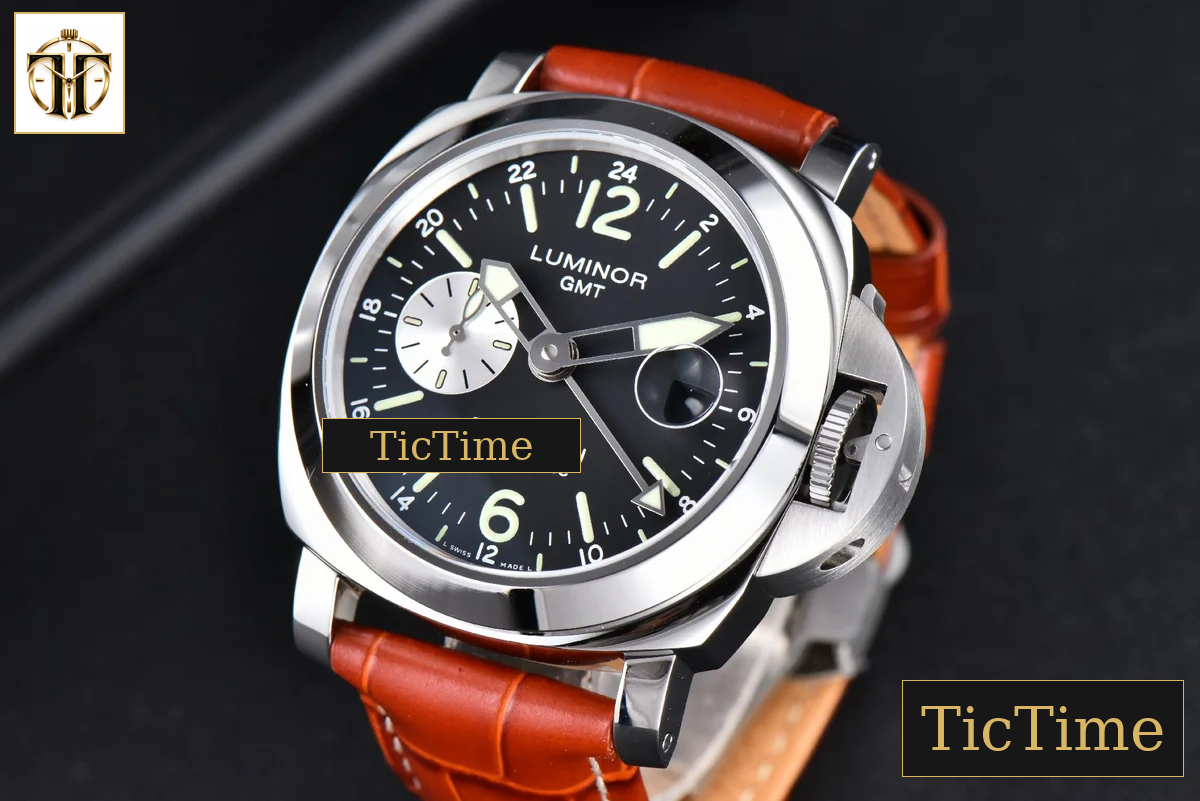 GMT PAM088 44mm VSF Black Dial Brown Leather Strap P9001 — foto 4