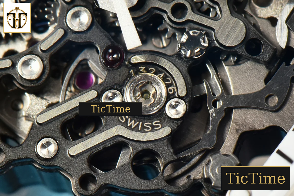Bubba Watson RM055 42.7mm ZF Black NTPT White Skeleton Dial Blue Rubber Strap V6 NH05 — foto 8