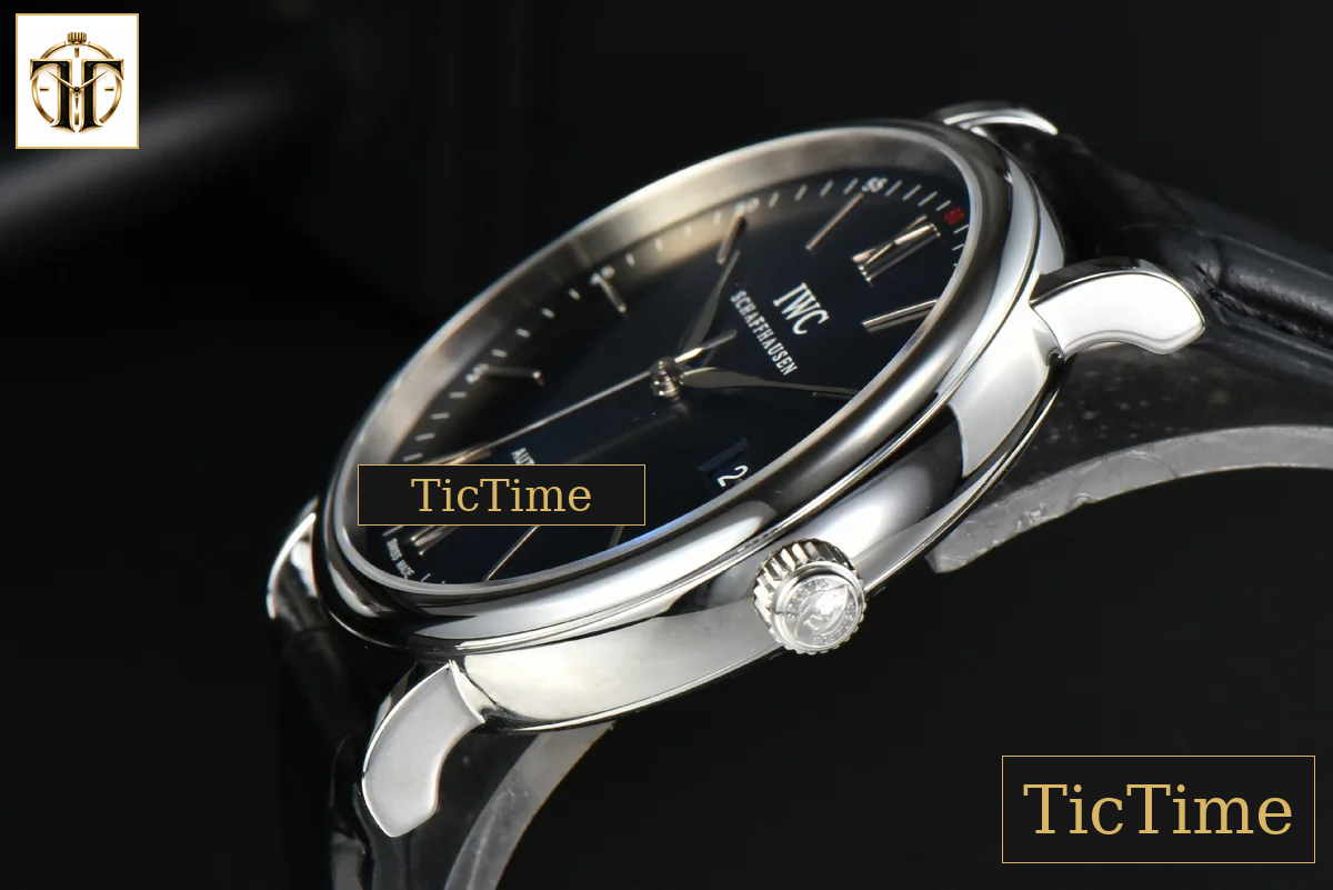 Portofino Automatic 40mm ZF Blue Dial Silver Hands Black Croc Strap A9019 — foto 9