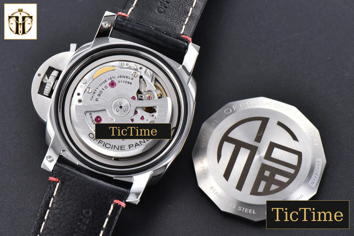 PAM910 44mm TTF Black Dial Black Leather Strap P9010 — foto 19