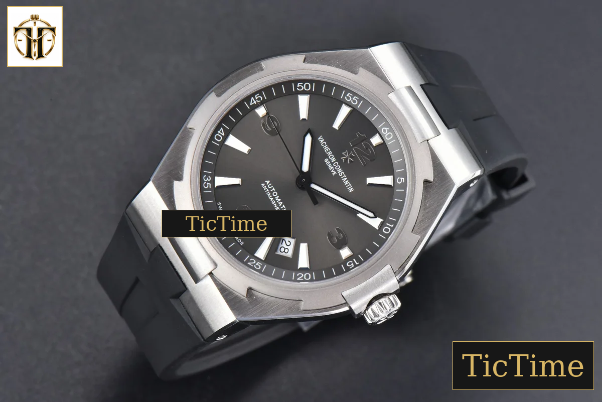 Overseas 47040 42mm PPF Gray Dial Black Rubber Strap A1226 — foto 4