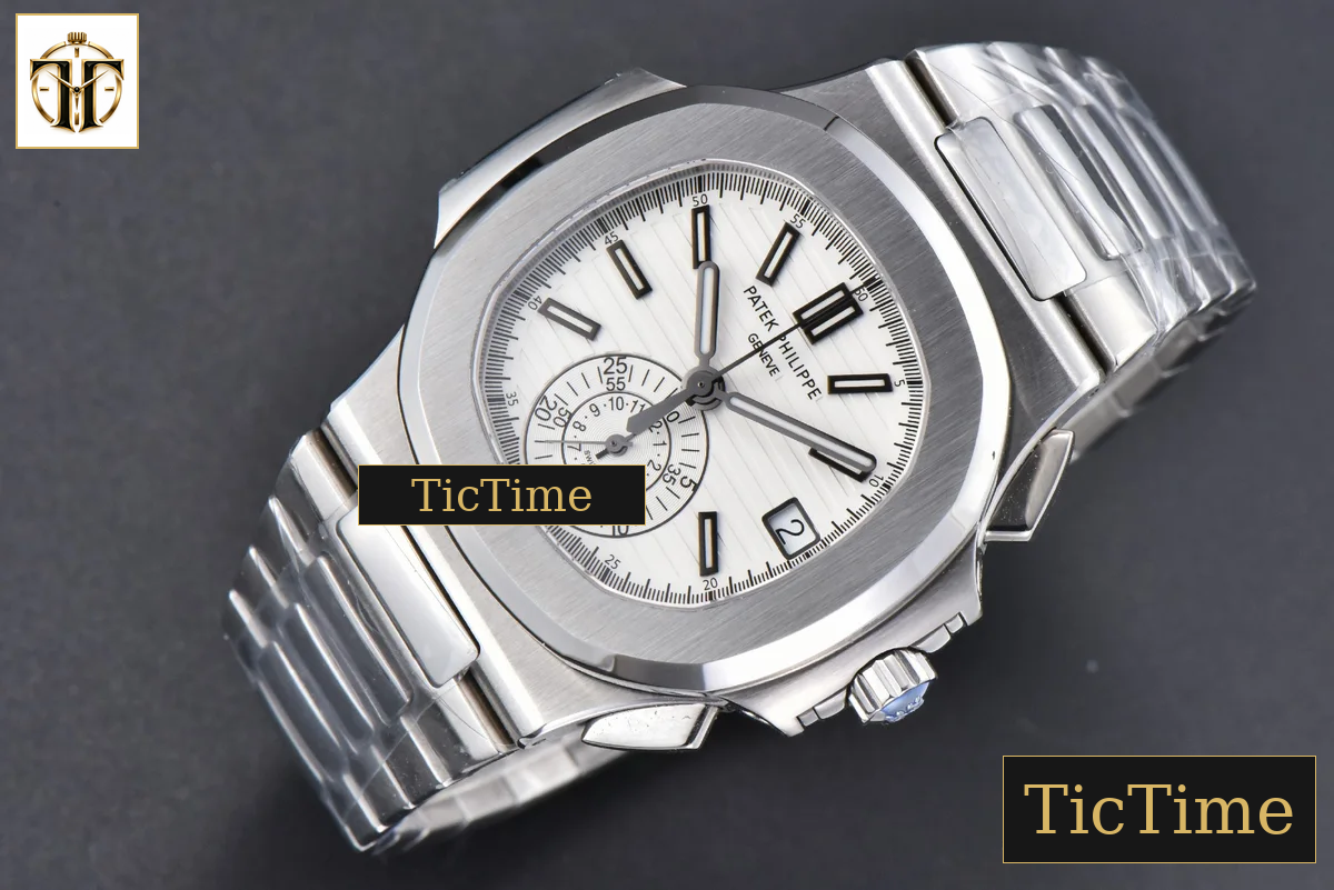 Nautilus 5980 40.5mm PPF White Dial SS Bracelet A28-520 — foto 4