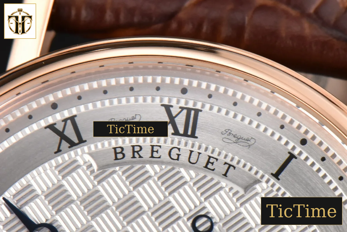 Classique 5177 38mm LTF RG White Textured Dial Roma Marker Brown Leather Strap MY9015 — foto 5