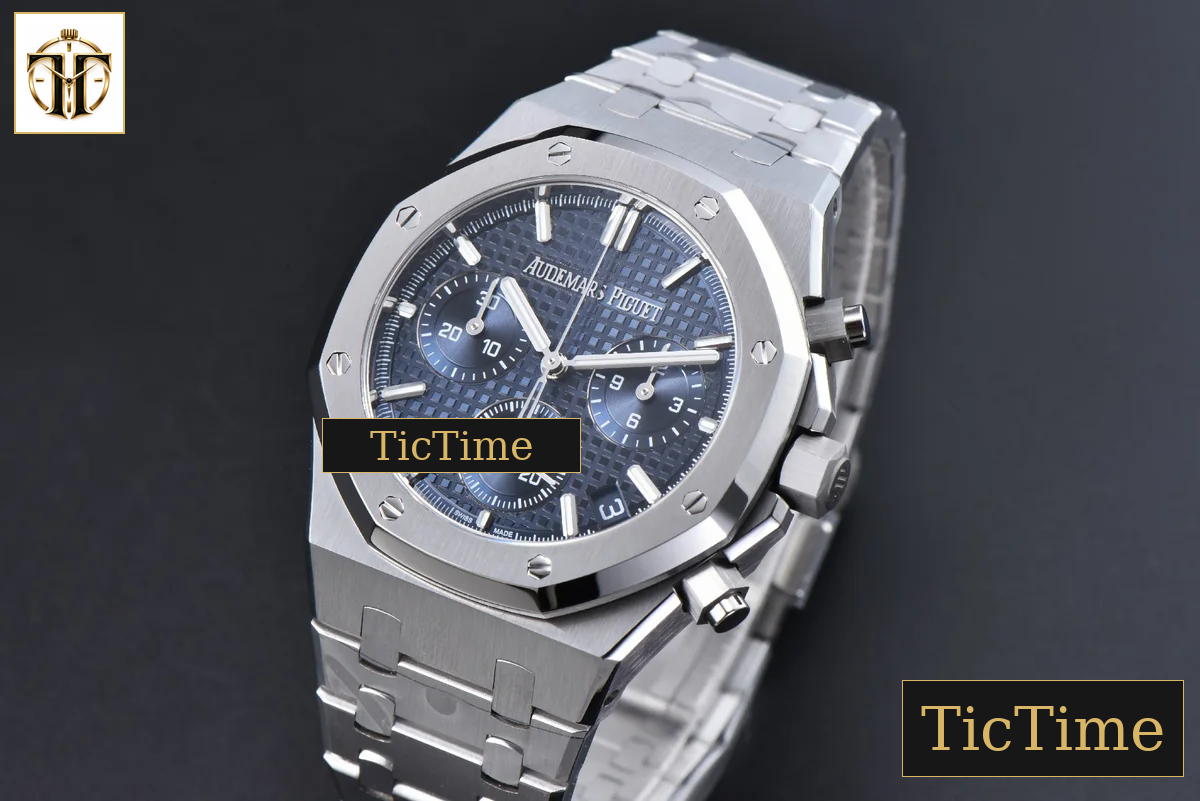 Royal Oak Chronograph 26240 41mm APSF Blue Checkered Blue Subdial SS Bracelet V1 SH4401 — foto 4