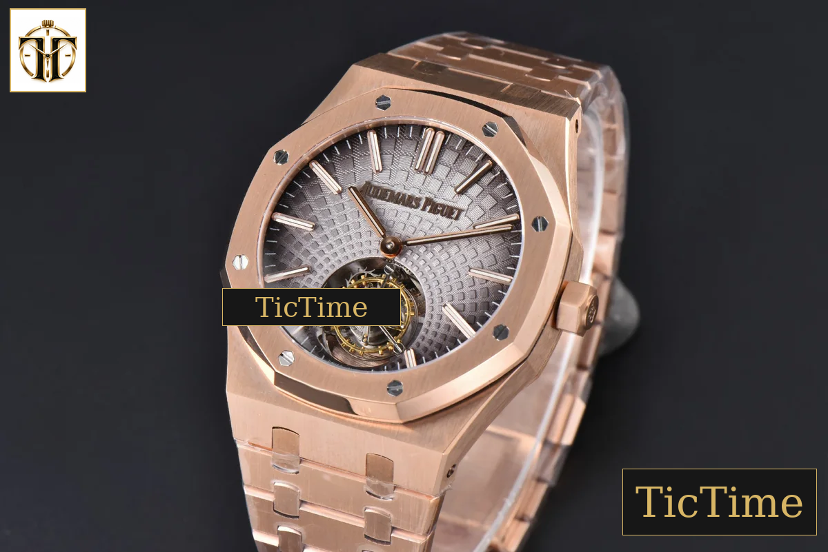 Royal Oak Tourbillon 41mm R8F RG Gray Dial RG Bracelet Flying Tourb V2 — foto 4
