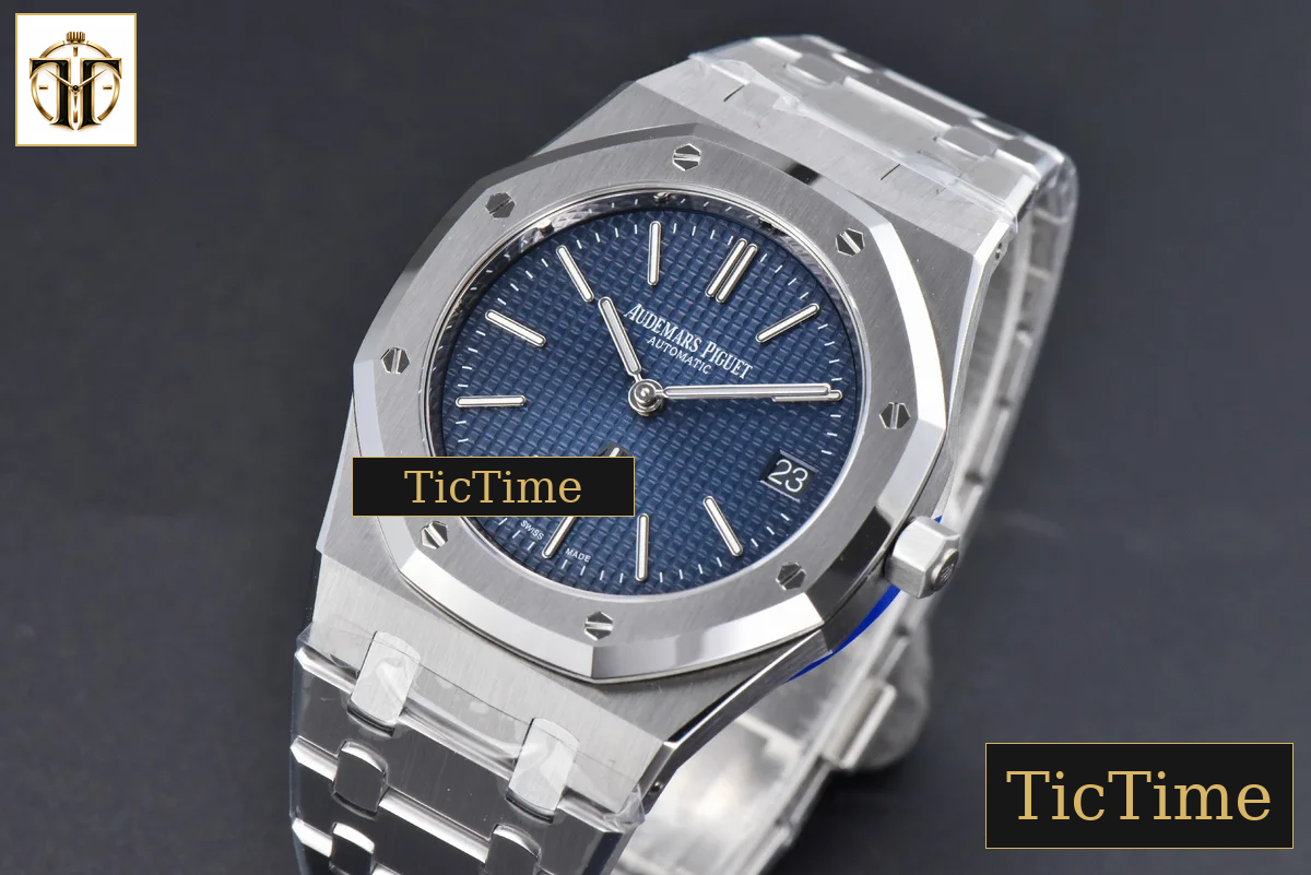 Royal Oak “50th Anniversary” 16202 39mm ZF Blue Textured Dial SS Bracelet A7121 — foto 5