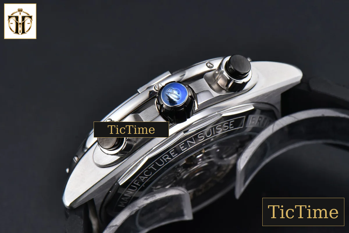 Chronomat B01 44mm BLSF Black Bezel Black Dial Rubber Strap 7750 — foto 14