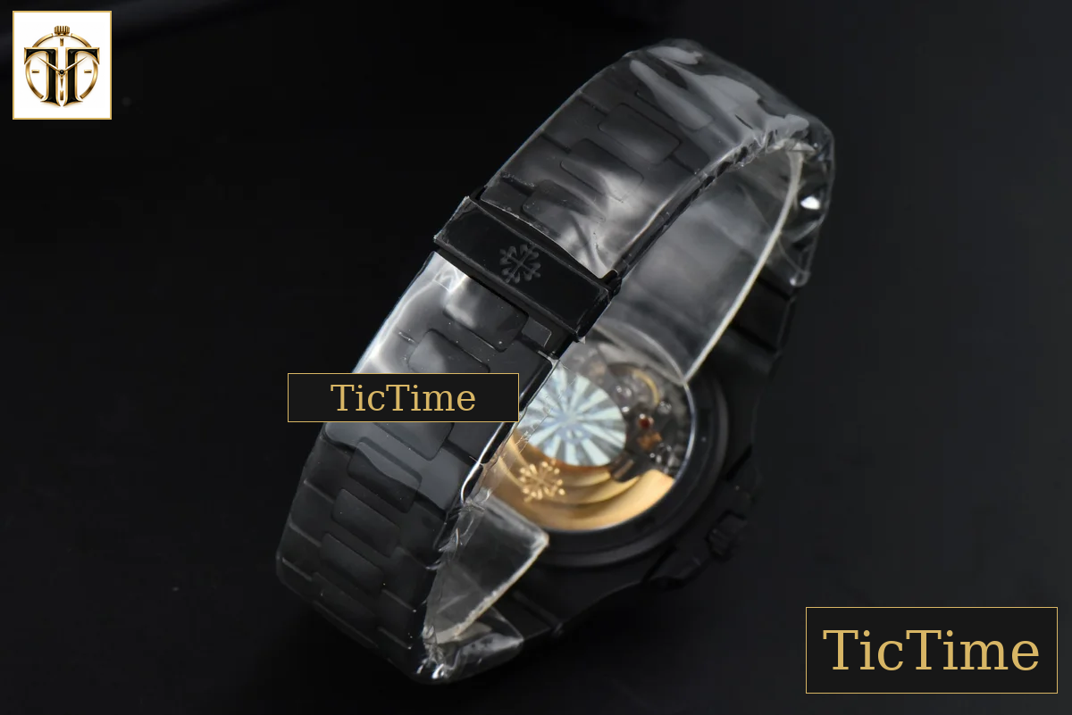 Nautilus 5711 PPF PVD All Black White Textured Dial PVD Bracelet 324CS V4 — foto 13