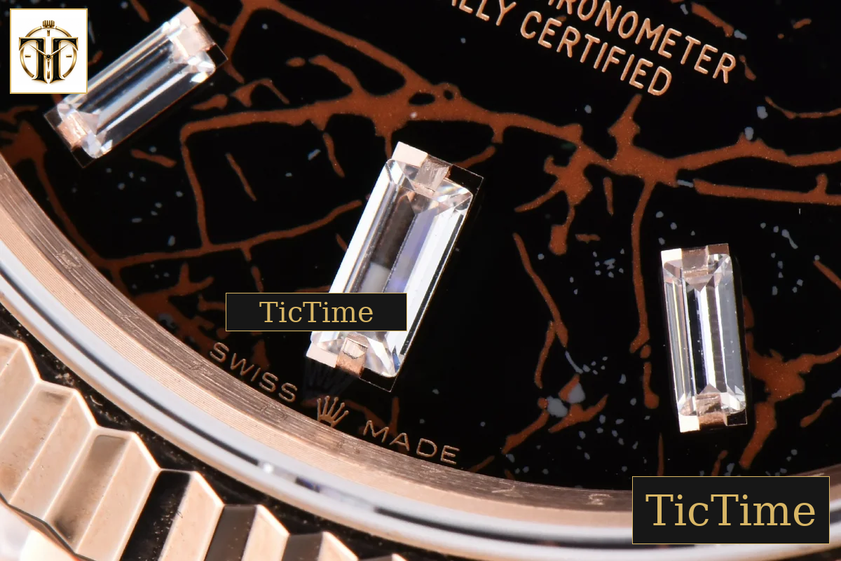 DayDate Tungsten 40mm GMF RG Sinople Dial Diamond Marker President Bracelet 165g VR3255 — foto 8