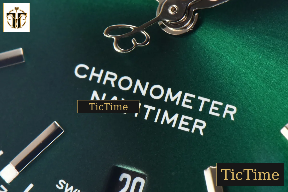 Navitimer 41mm TF Green Dial Green Leather Strap 2824 — foto 7
