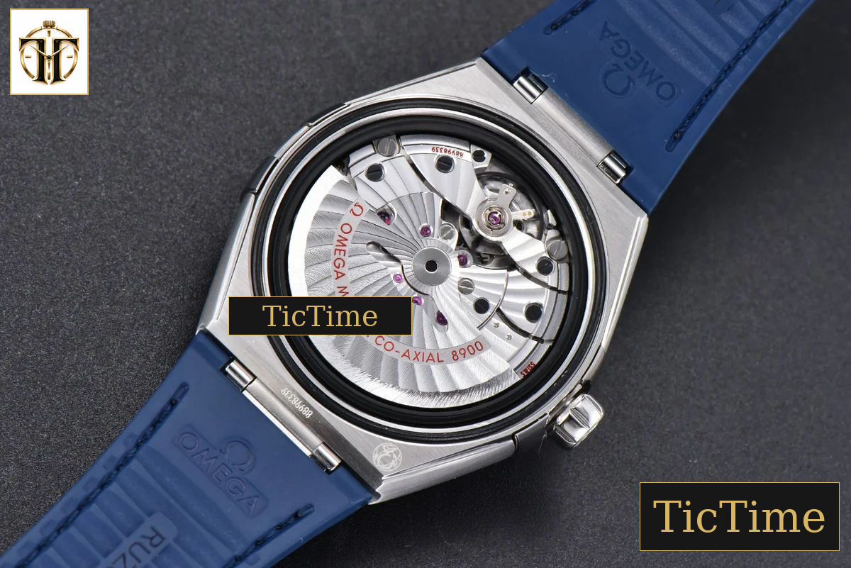 Constellation 41mm VSF Blue Ceramic Blue Dial Blue Gummy Strap A8900 — foto 20