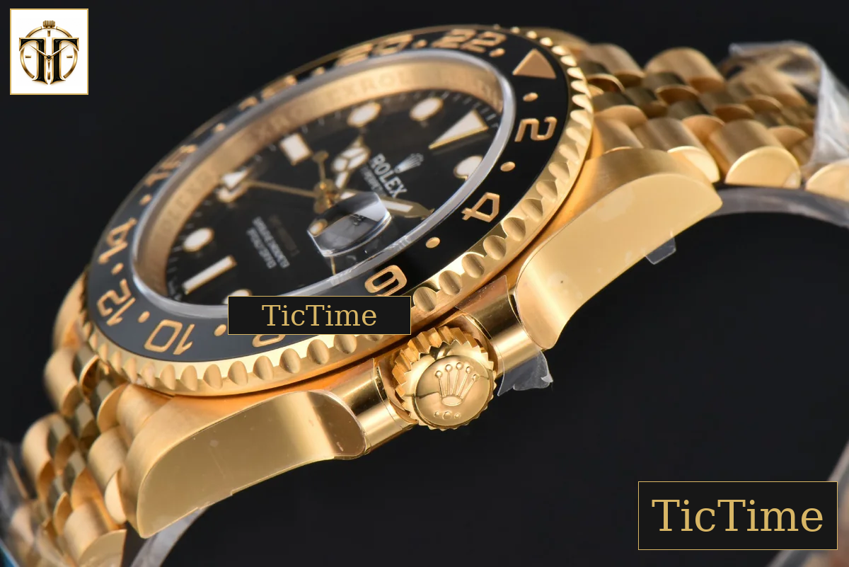 GMT Master II 126718 40mm Clean Factory YG Black/Gray Bezel Black Dial Jubilee Bracelet DD3285 — foto 12